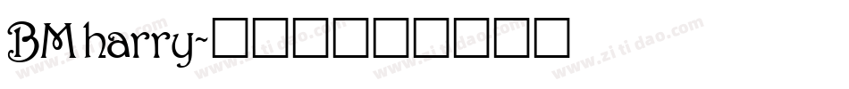 BM harry字体转换